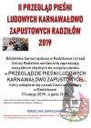 II Przegląd Pieśni Ludowych Karnawałowo Zapustowych w Radziłowie